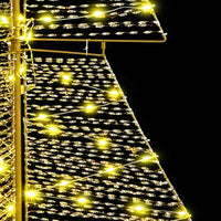 Albero di Natale con 240 LED Bianco caldo 180 cm PET 42019219