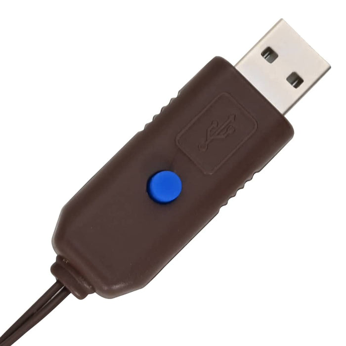 Albero di Natale con 100 LED-Luci decorative natalizie Bianco caldo 120 cm Rattan