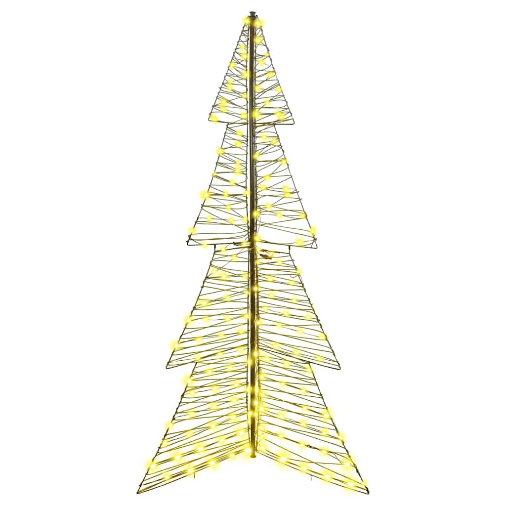 Albero di Natale con 240 LED-Luci decorative natalizie Bianco caldo 180 cm Rattan 901590
