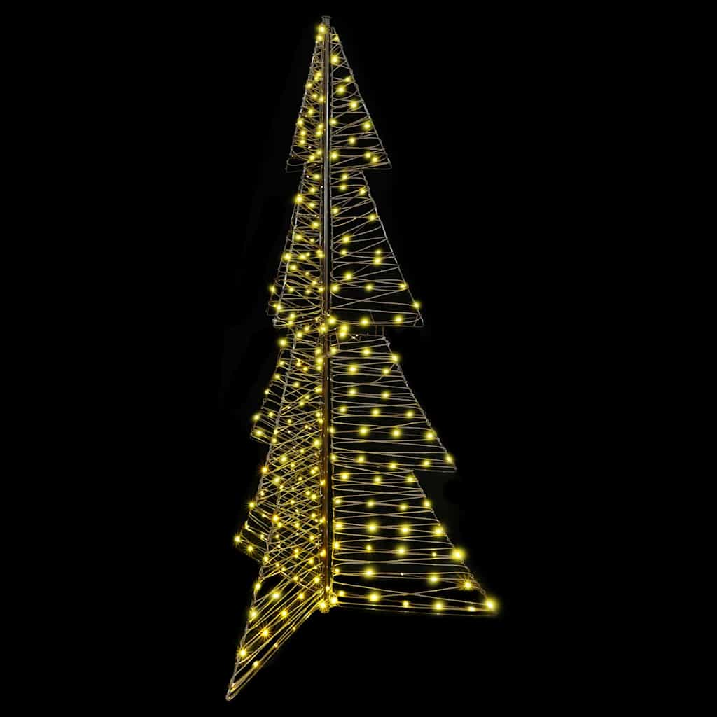 Albero di Natale con 240 LED-Luci decorative natalizie Bianco caldo 180 cm Rattan 901590