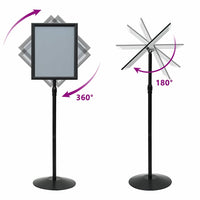 Supporto Poster a Piedistallo Nero a3 Alluminio e PVC 42020975