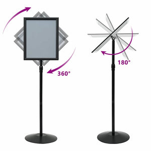 Supporto Poster a Piedistallo Nero a3 Alluminio e PVC 42020975