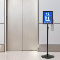 Supporto Poster a Piedistallo Nero a4 Alluminio e PVC 42020976