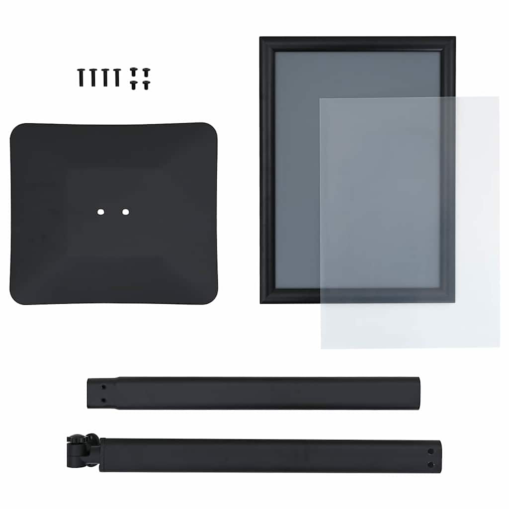 Supporto Poster a Piedistallo Nero a3 Alluminio e PVC 42020977