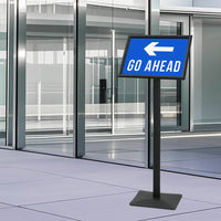 Supporto Poster a Piedistallo Nero a3 Alluminio e PVC 42020977