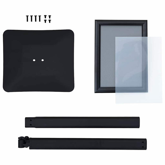 Supporto Poster a Piedistallo Nero a4 Alluminio e PVC 42020978