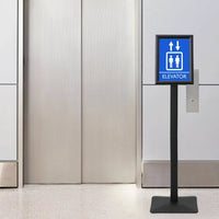 Supporto Poster a Piedistallo Nero a4 Alluminio e PVC 42020978