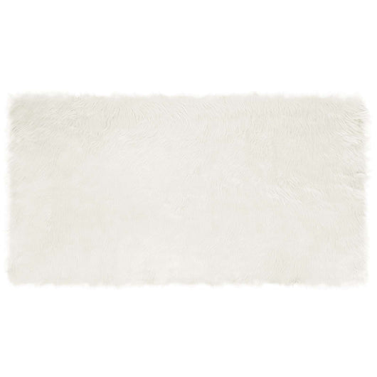 Tappeto Pecora Tafalla Bianco 80 x 150 cm Poliestere 42021456