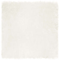 Tappeto Pecora Tafalla Bianco 240 x 240 cm Poliestere 42021468