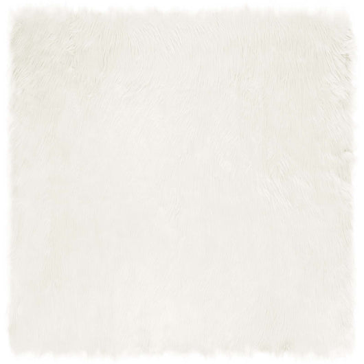 Tappeto Pecora Tafalla Bianco 240 x 240 cm Poliestere 42021468