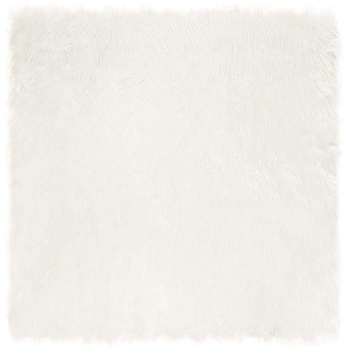 Tappeto Pecora Tafalla Bianco 240 x 240 cm Poliestere 42021468