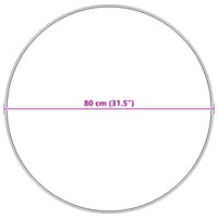 Tappeto Pecora Tafalla Bianco Ø 80 cm Poliestere 42021469