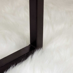 Tappeto Pecora Tafalla Bianco Ø 100 cm Poliestere 42021470