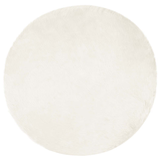 Tappeto Pecora Tafalla Bianco Ø 100 cm Poliestere 42021470