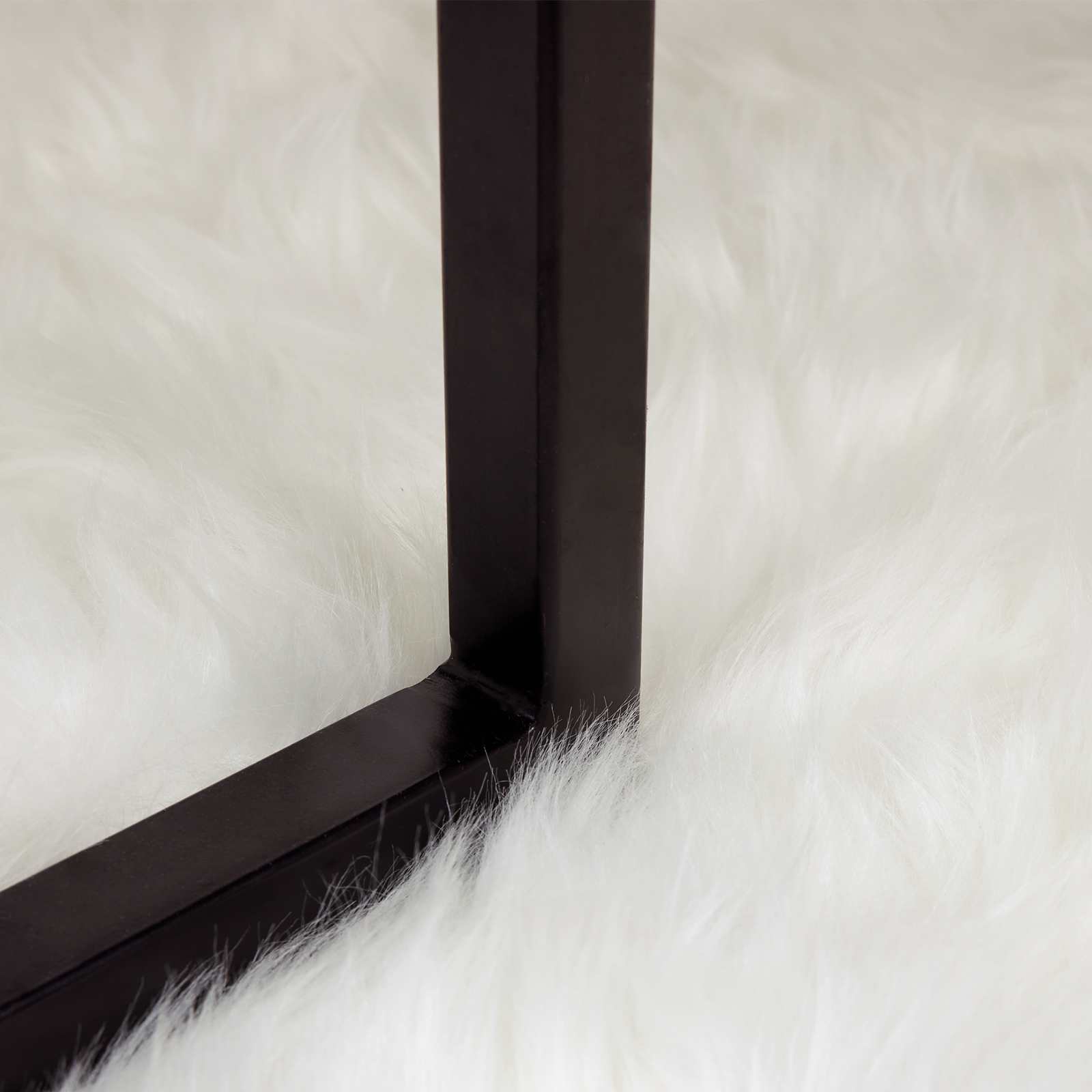 Tappeto Pecora Tafalla Bianco Ø 200 cm Poliestere 42021473