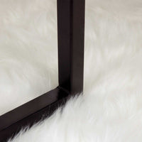 Tappeto Pecora Tafalla Bianco Ø 200 cm Poliestere 42021473