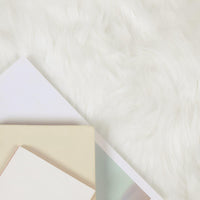 Tappeto Pecora Tafalla Bianco Ø 200 cm Poliestere 42021473