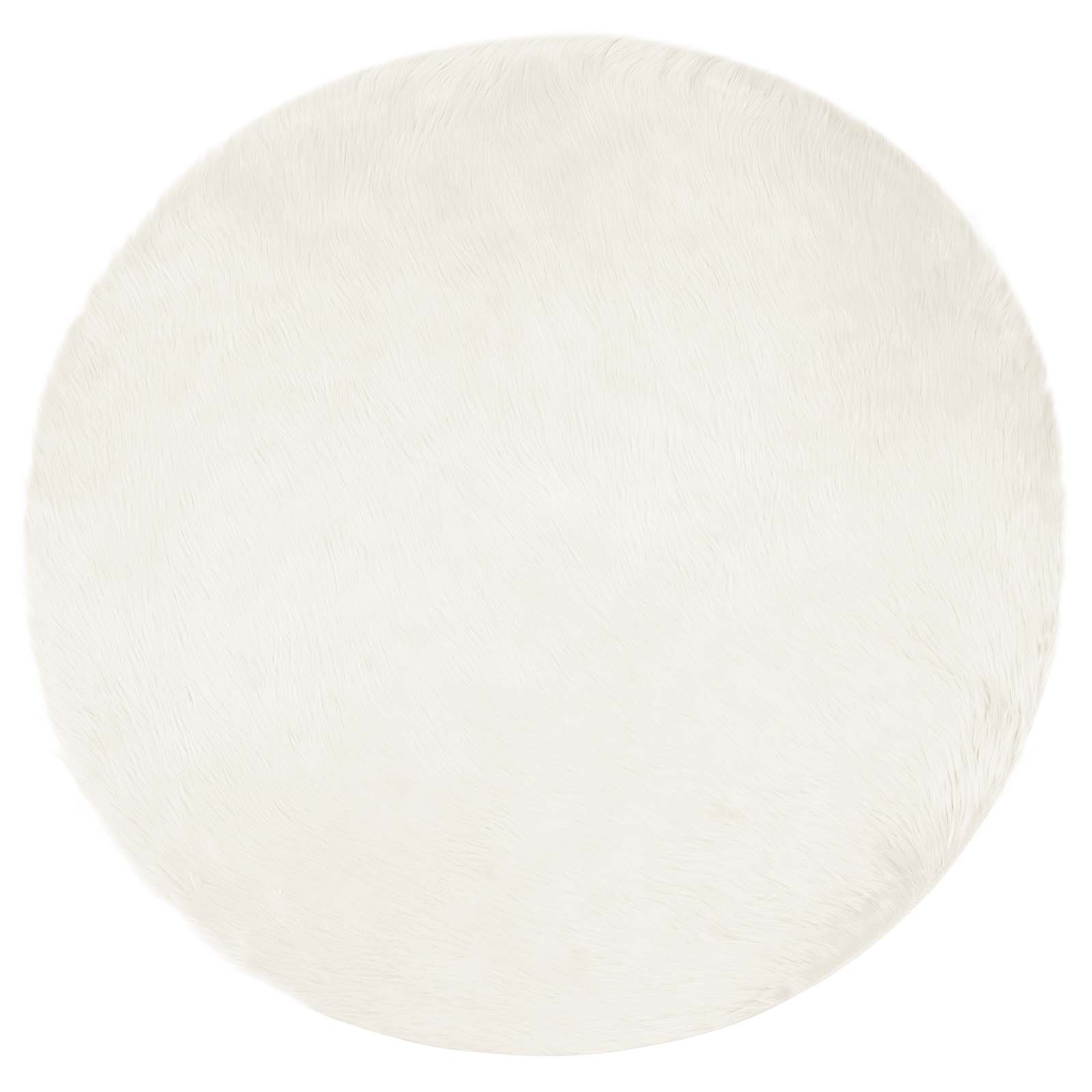 Tappeto Pecora Tafalla Bianco Ø 200 cm Poliestere 42021473