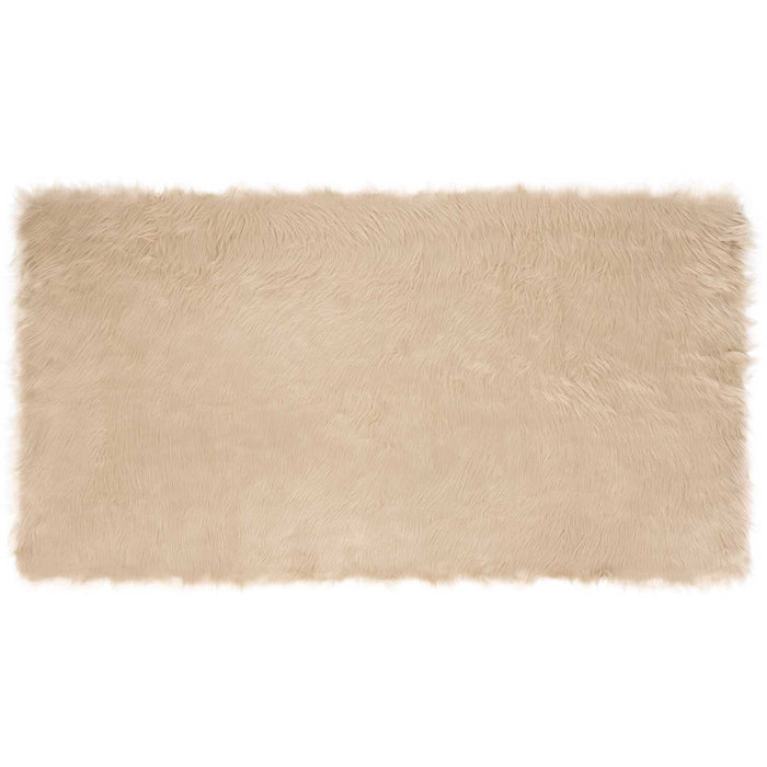 Tappeto Pecora Tafalla Beige 80 x 150 cm Poliestere 42021478