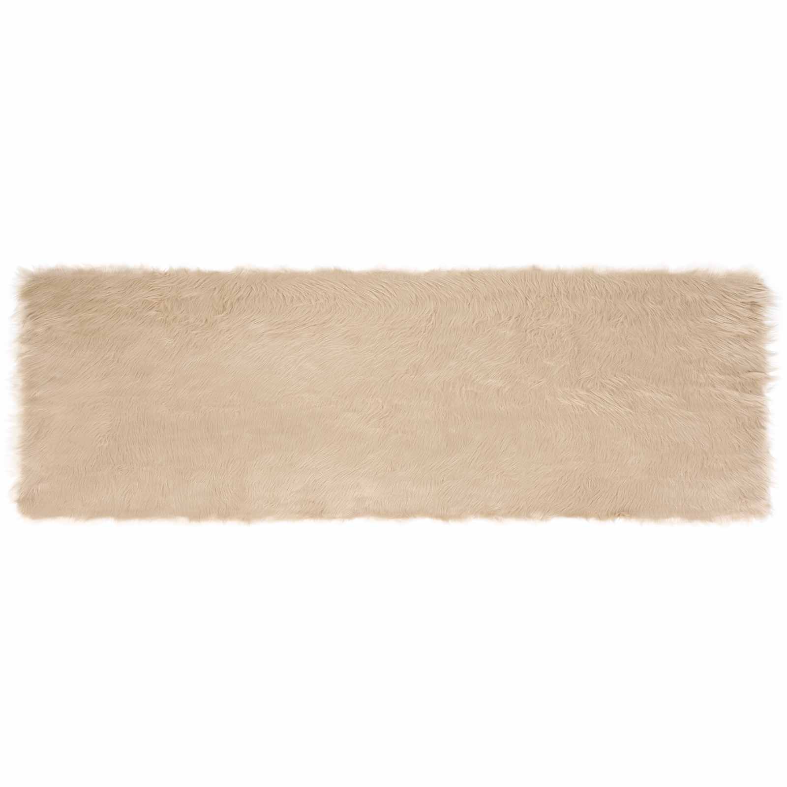 Tappeto Pecora Tafalla Beige 80 x 250 cm Poliestere 42021480