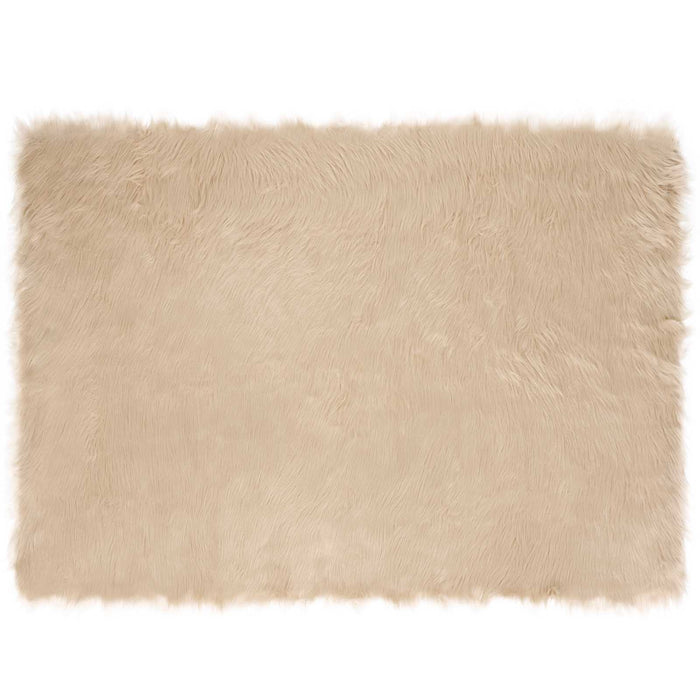 Tappeto Pecora Tafalla Beige 120 x 170 cm Poliestere 42021482