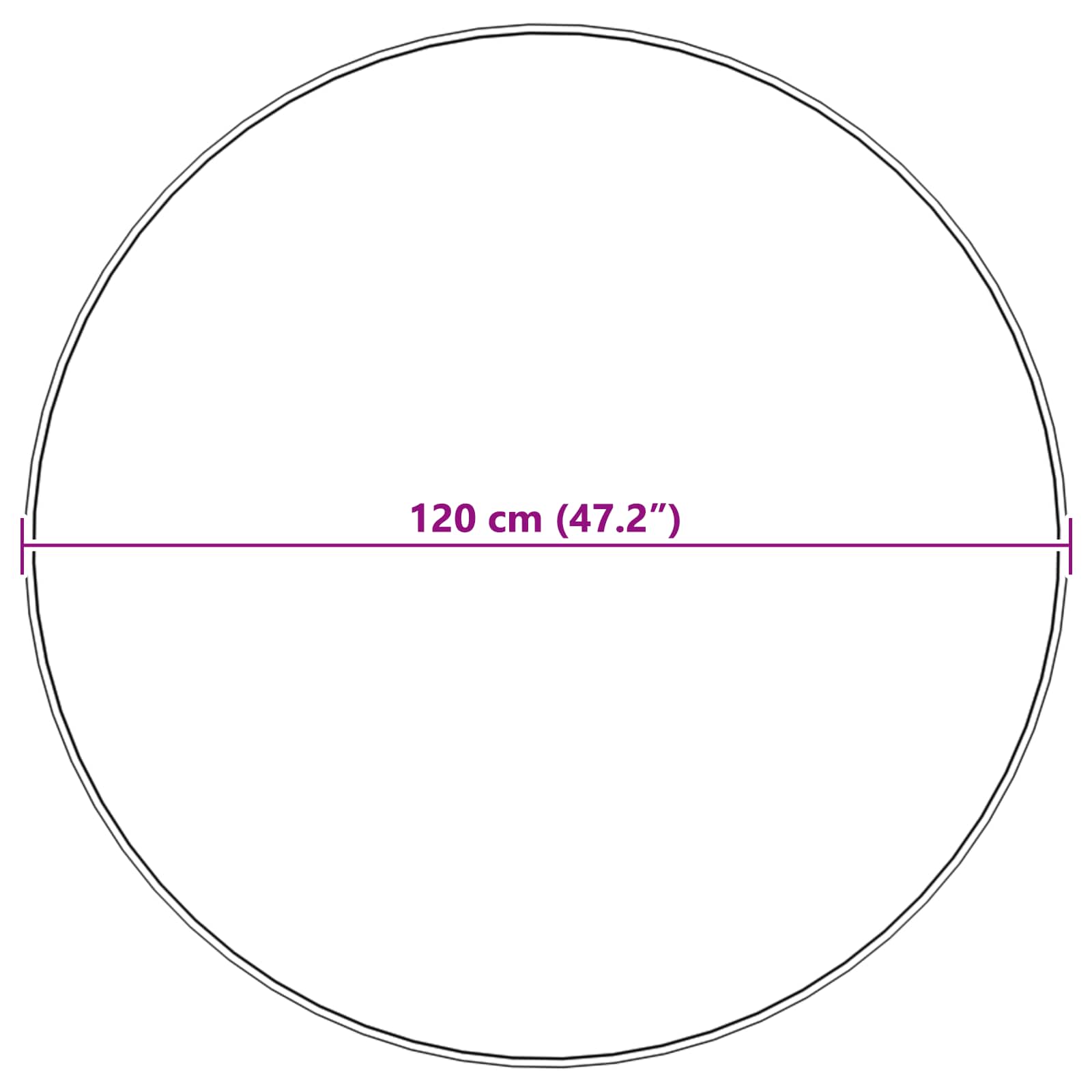 Tappeto Pecora Tafalla Beige Ø 120 cm Poliestere 42021493