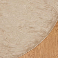 Tappeto Pecora Tafalla Beige Ø 160 cm Poliestere 42021494