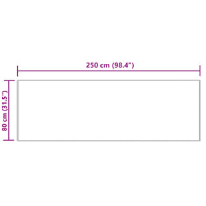 Tappeto Pecora Tafalla Crema 80 x 250 cm Poliestere 42021502
