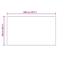 Tappeto Pecora Tafalla Crema 100 x 200 cm Poliestere 42021503
