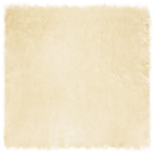 Tappeto Pecora Tafalla Crema 160 x 160 cm Poliestere 42021510