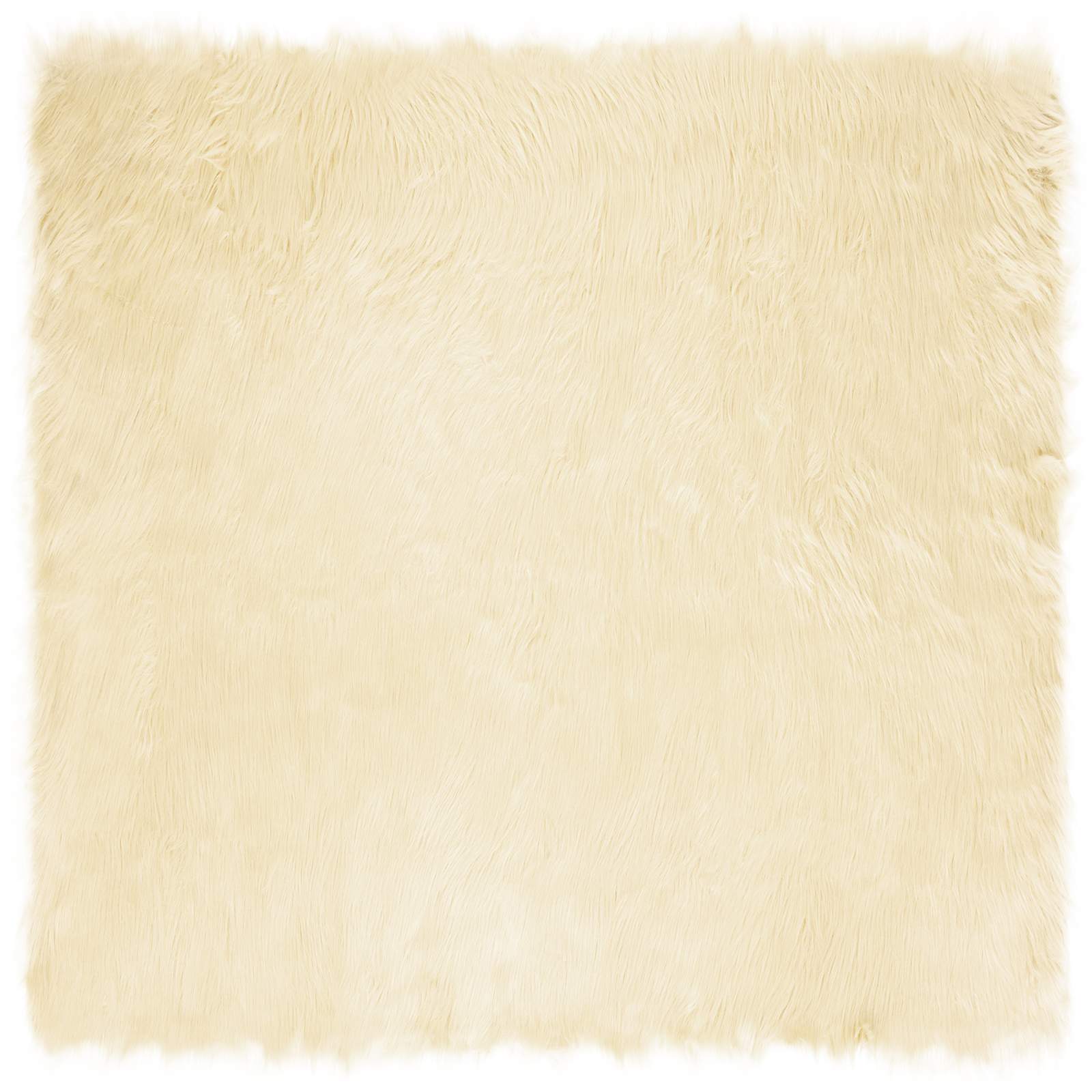 Tappeto Pecora Tafalla Crema 200 x 200 cm Poliestere 42021511