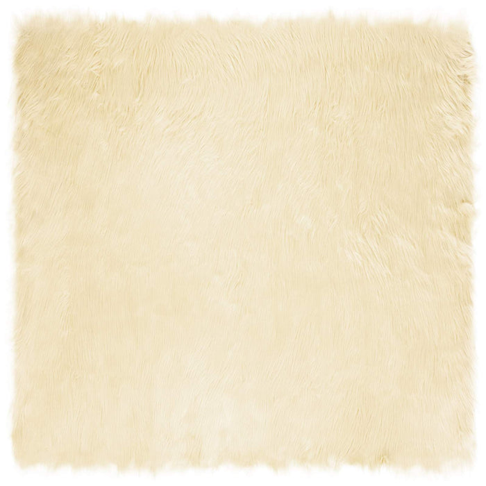 Tappeto Pecora Tafalla Crema 200 x 200 cm Poliestere 42021511