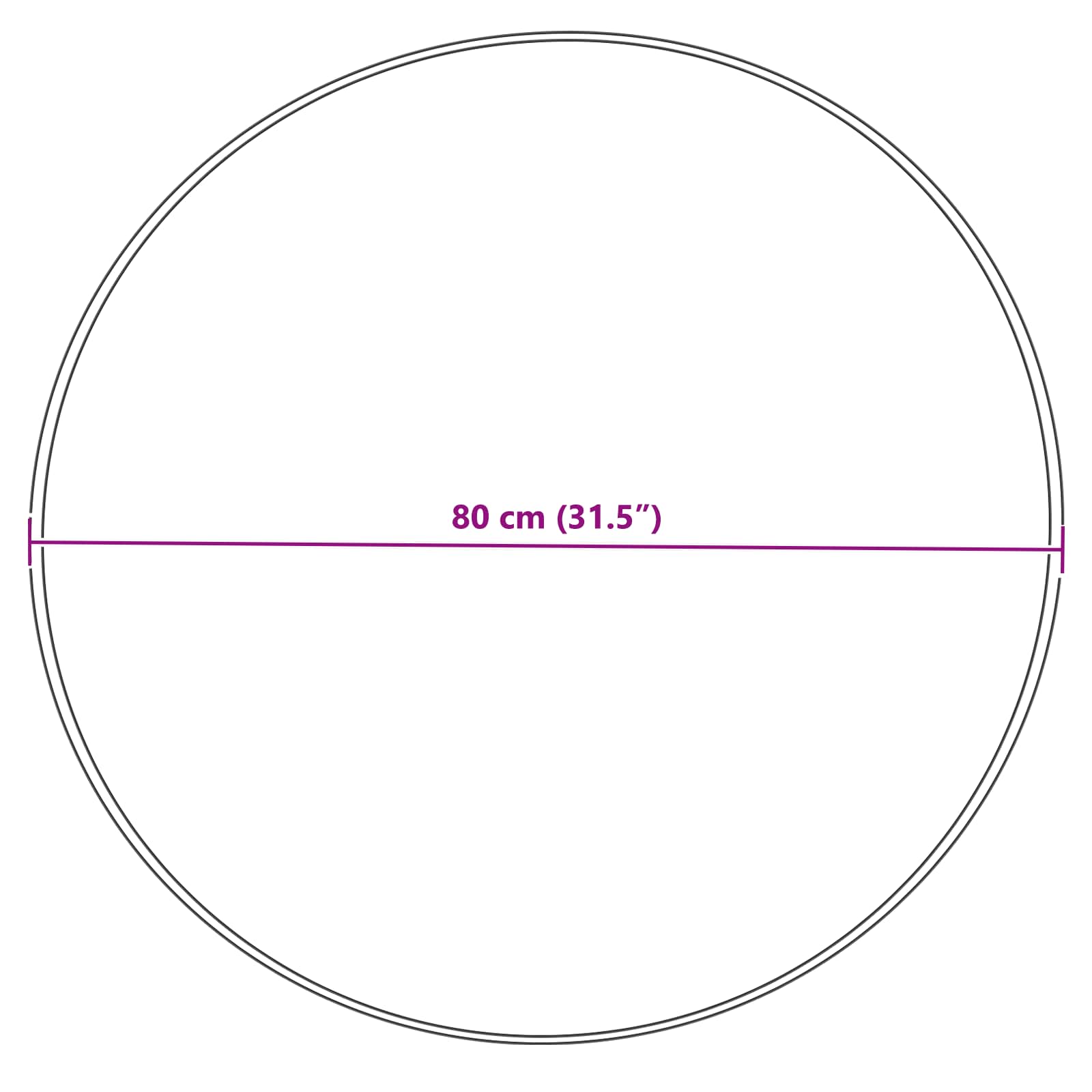 Tappeto Pecora Tafalla Crema Ø 80 cm Poliestere 42021513