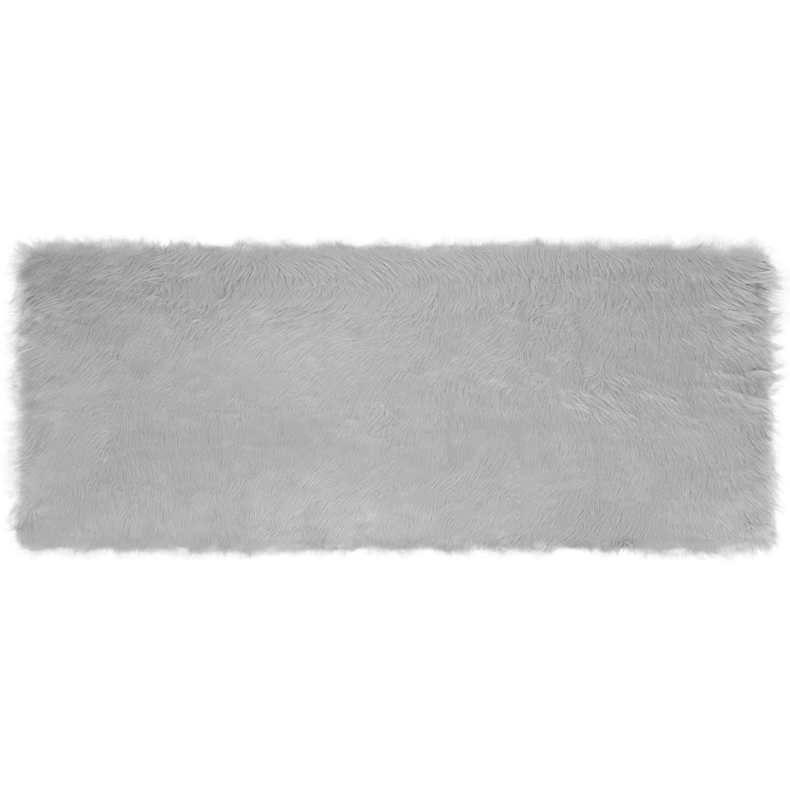 Tappeto Pecora Tafalla Grigio 80 x 200 cm Poliestere 42021523