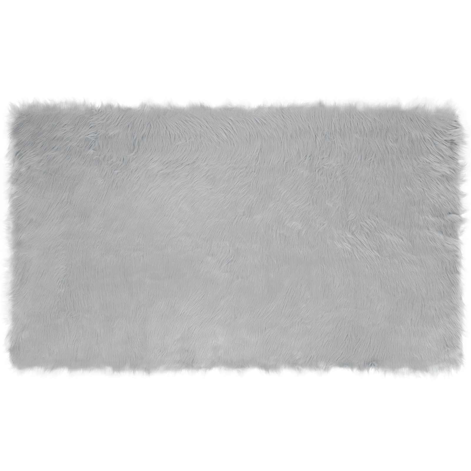 Tappeto Pecora Tafalla Grigio 100 x 200 cm Poliestere 42021525