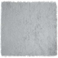 Tappeto Pecora Tafalla Grigio 160 x 160 cm Poliestere 42021532
