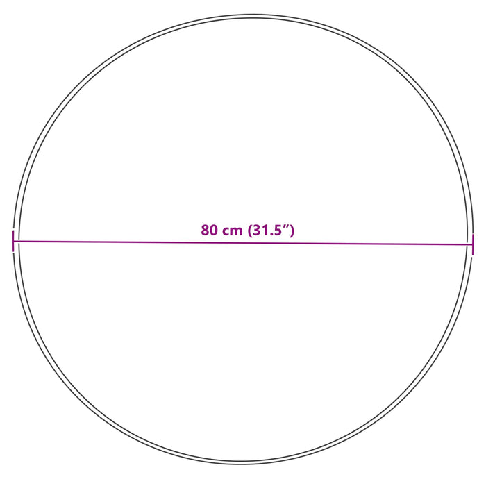 Tappeto Pecora Tafalla Grigio Ø 80 cm Poliestere 42021535