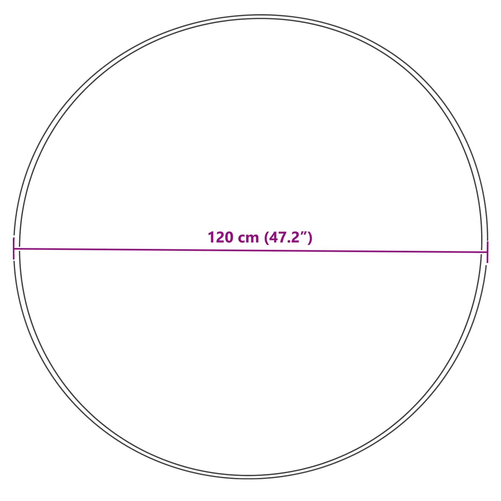 Tappeto Pecora Tafalla Grigio Ø 120 cm Poliestere 42021537