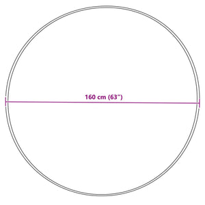 Tappeto Pecora Tafalla Grigio Ø 160 cm Poliestere 42021538