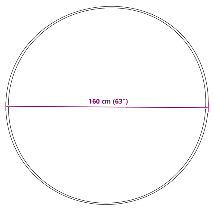 Tappeto Pecora Tafalla Grigio Ø 160 cm Poliestere 42021538