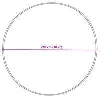 Tappeto Pecora Tafalla Grigio Ø 200 cm Poliestere 42021539