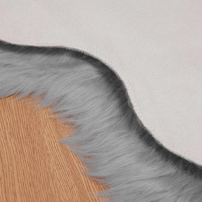 Tappeto Pecora Tafalla Grigio 80 x 120 cm Poliestere 42021542