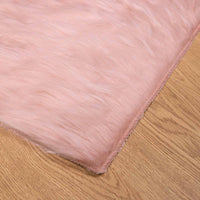Tappeto Pecora Tafalla Rosa 60 x 110 cm Poliestere 42021543