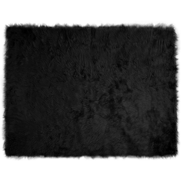 Tappeto Pecora Tafalla Nero 240 x 340 cm Poliestere 42021574