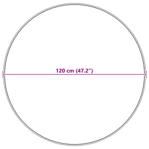 Tappeto Pecora Tafalla Nero Ø 120 cm Poliestere 42021581