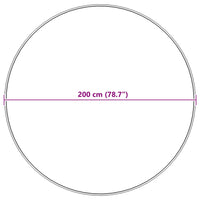 Tappeto Pecora Tafalla Nero Ø 200 cm Poliestere 42021583