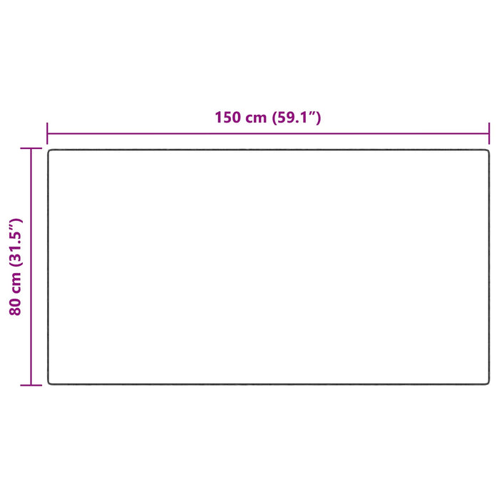 Tappeto Pecora Tafalla Antracite 80 x 150 cm Poliestere 42021588