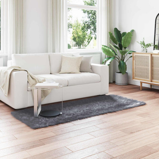 Tappeto Pecora Tafalla Antracite 100 x 200 cm Poliestere 42021591