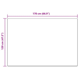 Tappeto Pecora Tafalla Antracite 120 x 170 cm Poliestere 42021592