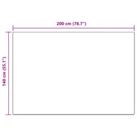 Tappeto Pecora Tafalla Antracite 140 x 200 cm Poliestere 42021593